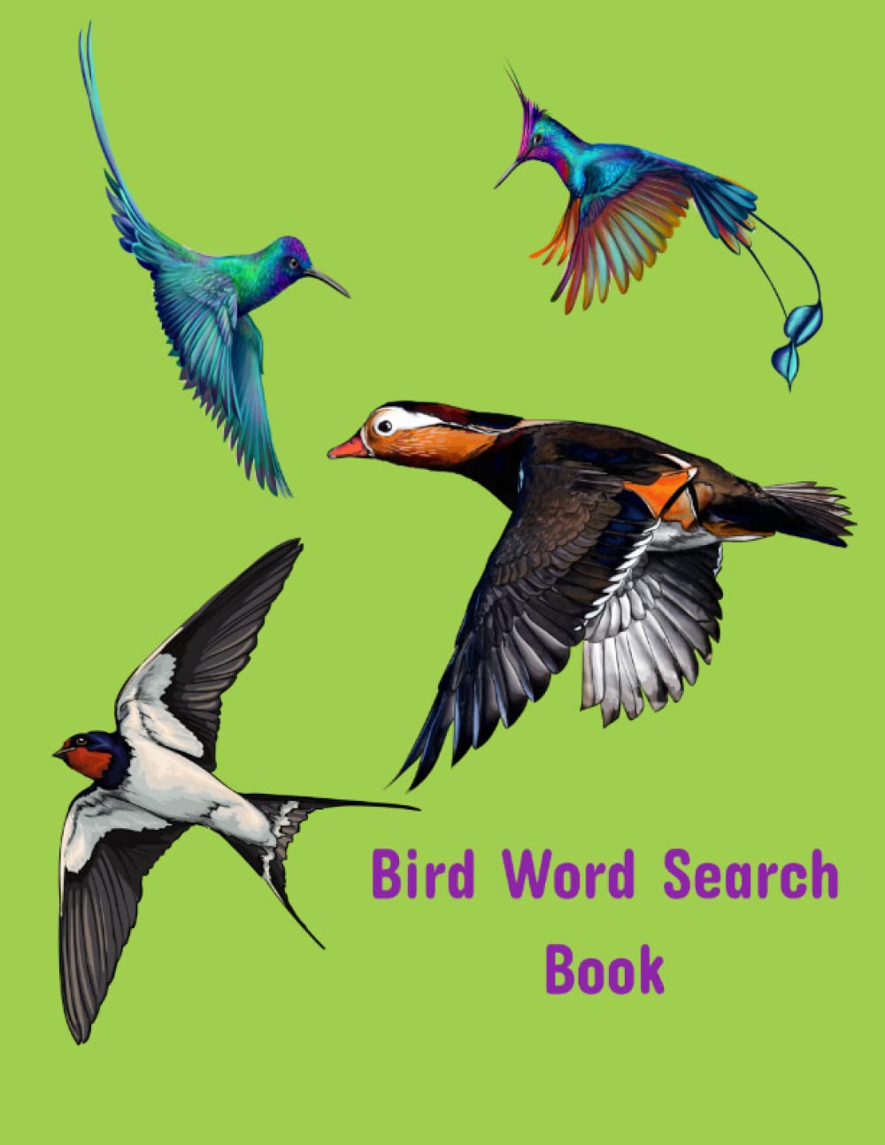 Bird Word Search Book: Puzzles are organised by country to help you discover where in the world different species of birds live.