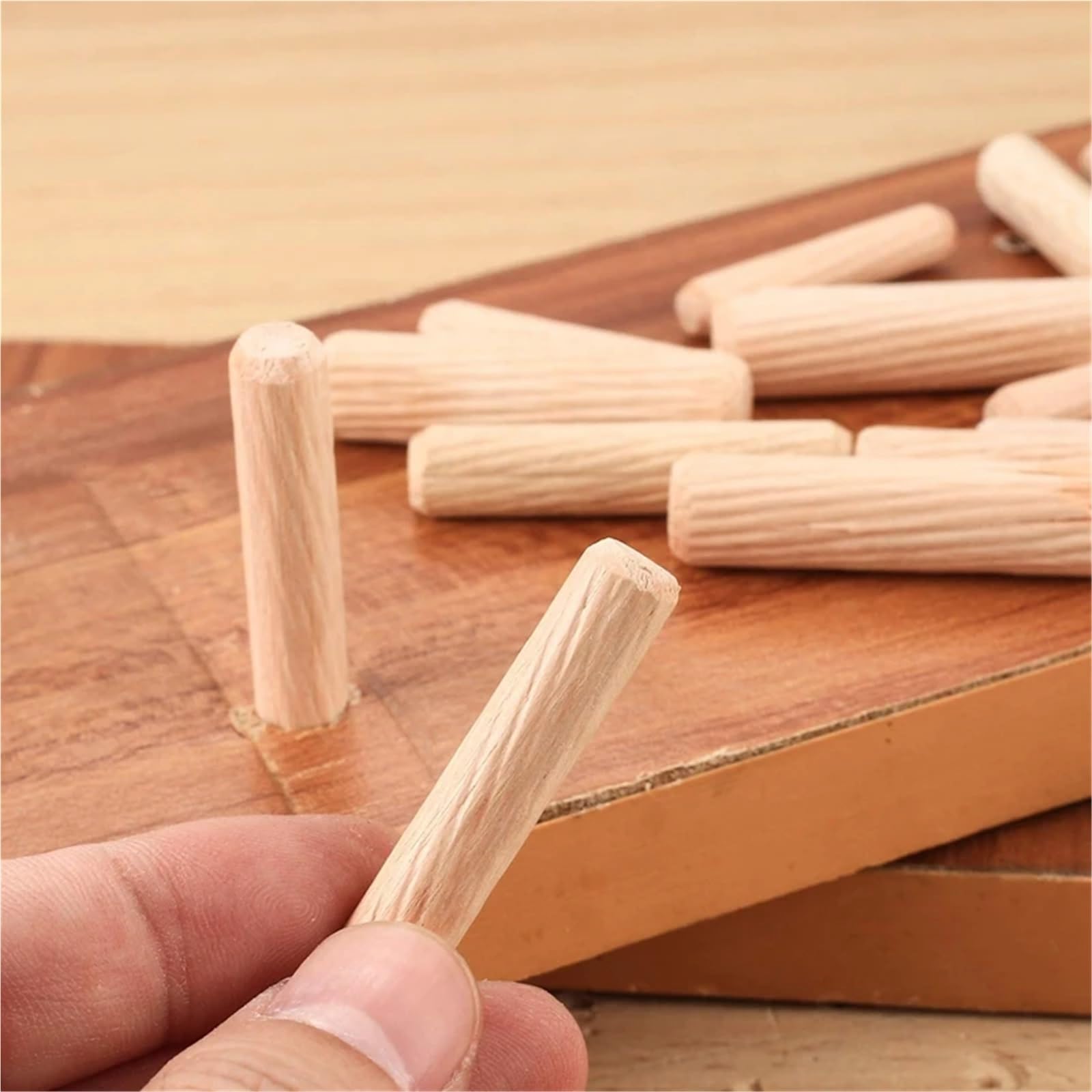 tacos de madera, Pasadores de madera, 800 piezas, pasadores surtidos, 6 mm, 8, 10, tapones, varillas pasador, carpintería cónicos for ranurado estriado