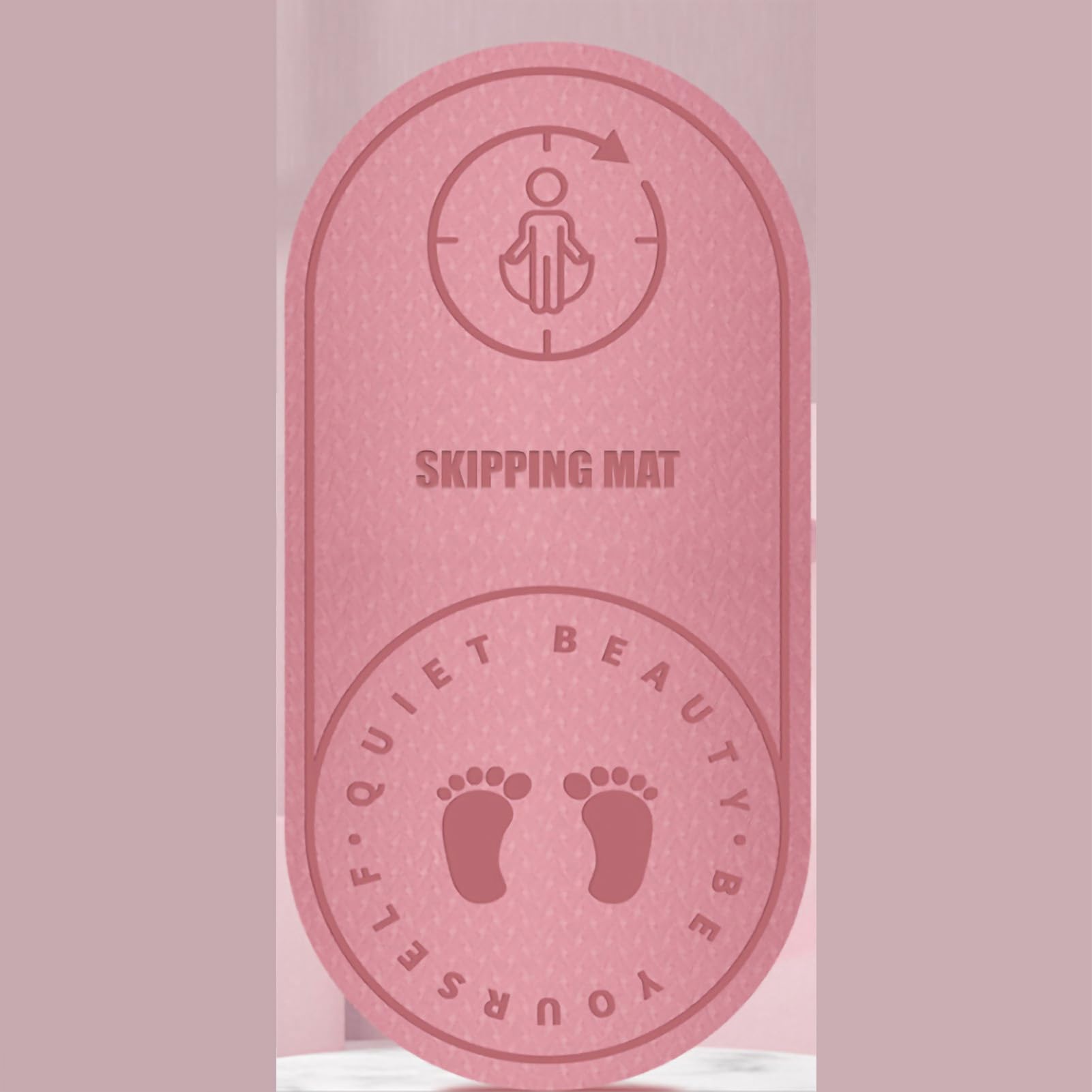 SPYMINNPOO Jumps of Jumps Sound Insulation Shock Absorption Fitness Exercise Mat for Home Yoga TPE Material (126 X 60 X 6MM)