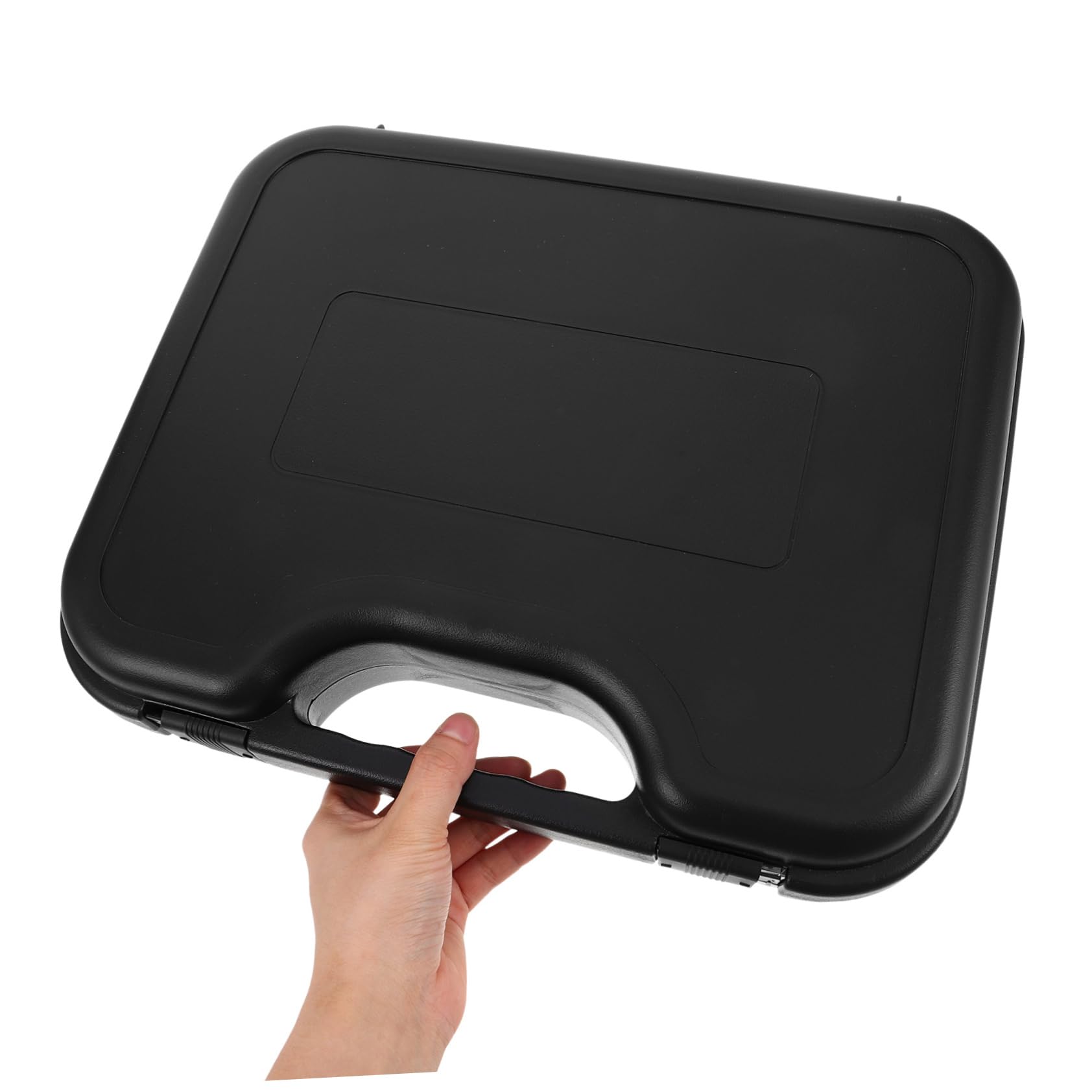 Custodia Microfono Rigida con Design Palmare in Plastica e Spugna, Protezione Antiurto e Grande Capacità, per Podcast e Attrezzature Audio da Viaggio