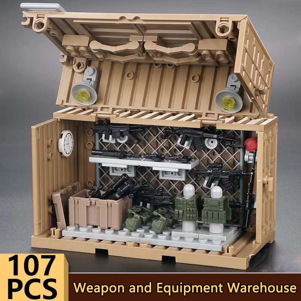 Amazon.co.jp: ENHANA WW2 陸軍 軍用 武器と装備 倉庫 コンテナ
