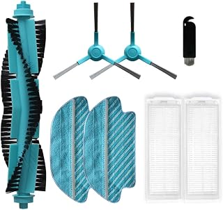Kit de cepillo principal de repuesto, cepillo lateral y paño de fregona para aspiradora robot Netbot LS22, accesorios de limpieza de alta eficiencia
