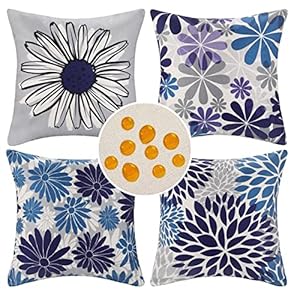 Daktou YFZT.FS.SUNF.BL.4P.50.LDQ Kissenbezüge 4er Set