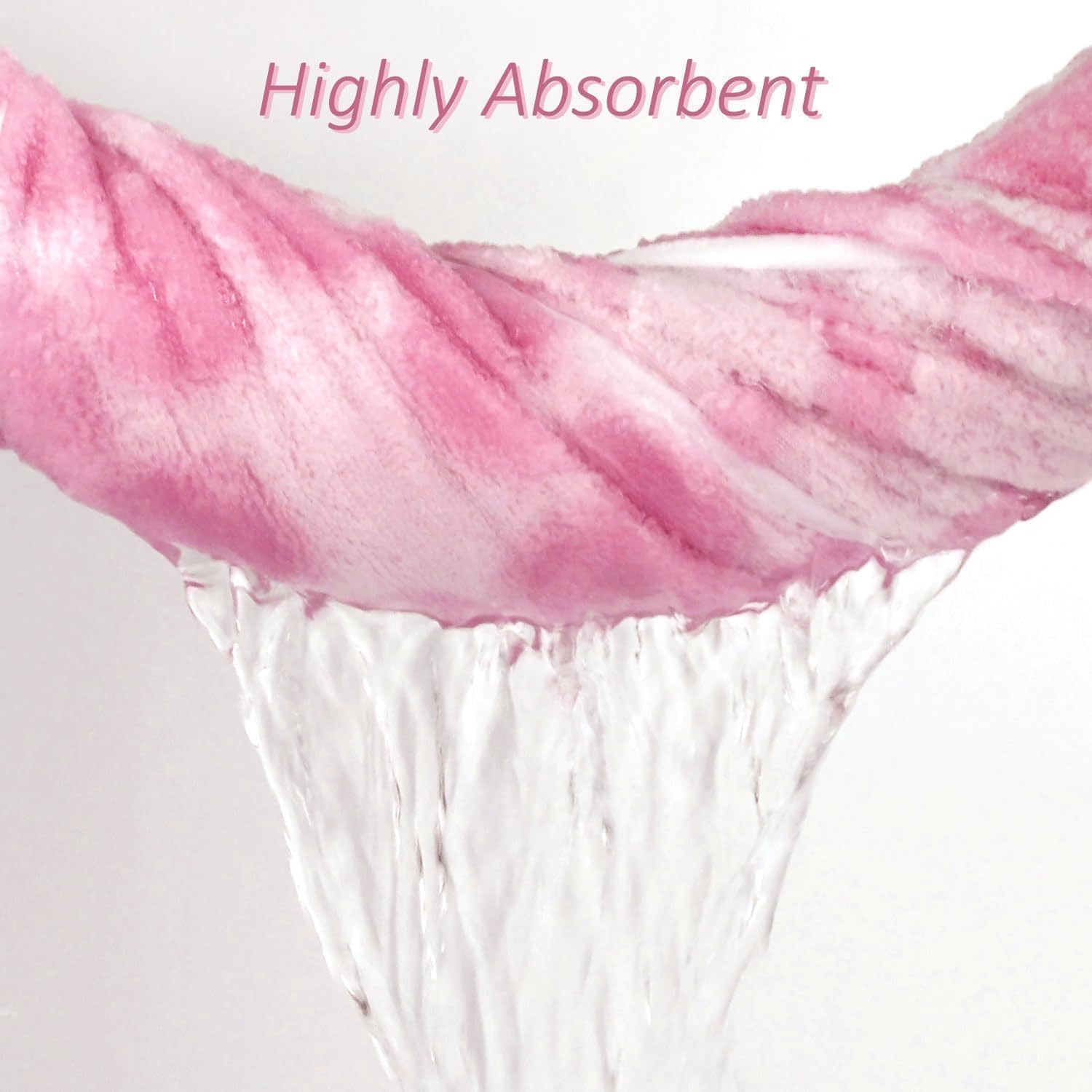 Pink Floral Bath Towels Set - Luxurious & Absorbent -4