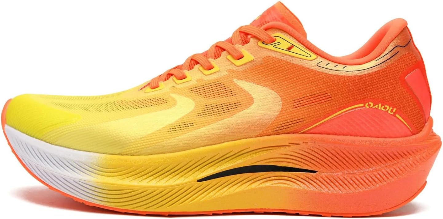 Carbon Plate Marathon Running Racing Shoes Men Stable Support Shock-Relief Ultra-Light TPU Outsole Rebound Sneakers