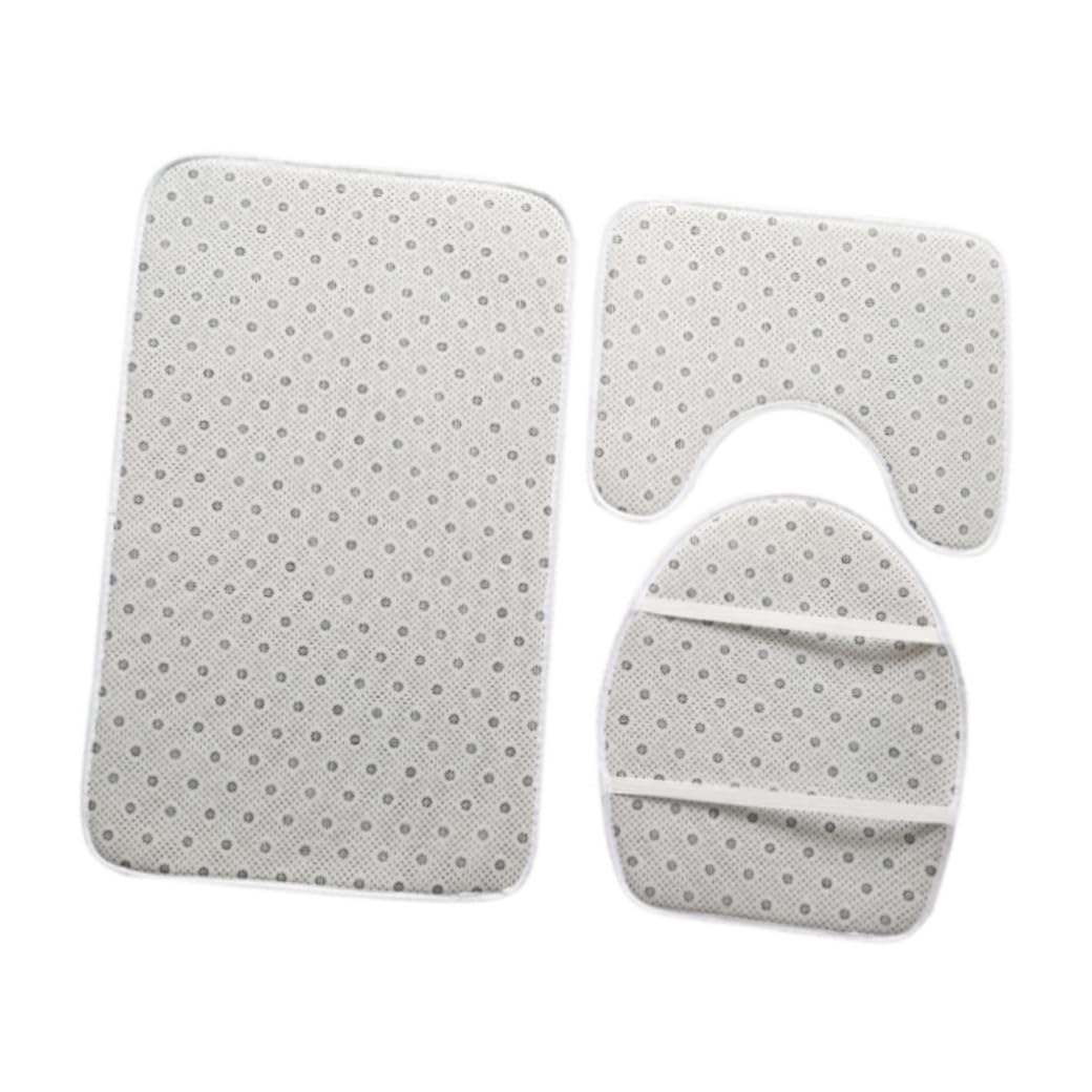 MAGICLULU Alfombrillas De Baño Juego De Elegantes Antideslizantes para Inodoro Absorbente Fácil De Lavar