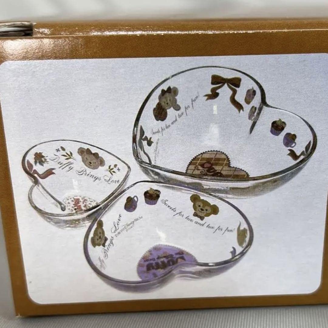 スィートダッフィー ハート ガラス ボウル 6点セット .:*♡