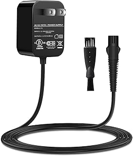 VHBW Replacement for Braun Shaver Charger, 12V Replacement for Braun Trimmer Charger fit for Braun Shaver Series 1/2/3/4/5/6/7/9 XT5, 5040S 5018S 3040S,492-5214 Cord Replacement for Braun Silk Epil