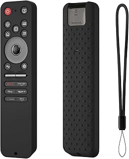 Hi Color Silicone Cover for LG MR25GA Protective Case Compatible with 2025 LG OLED Smart TV C5 B5 G5 M5 Series Remote MR25GA Cover (Black)