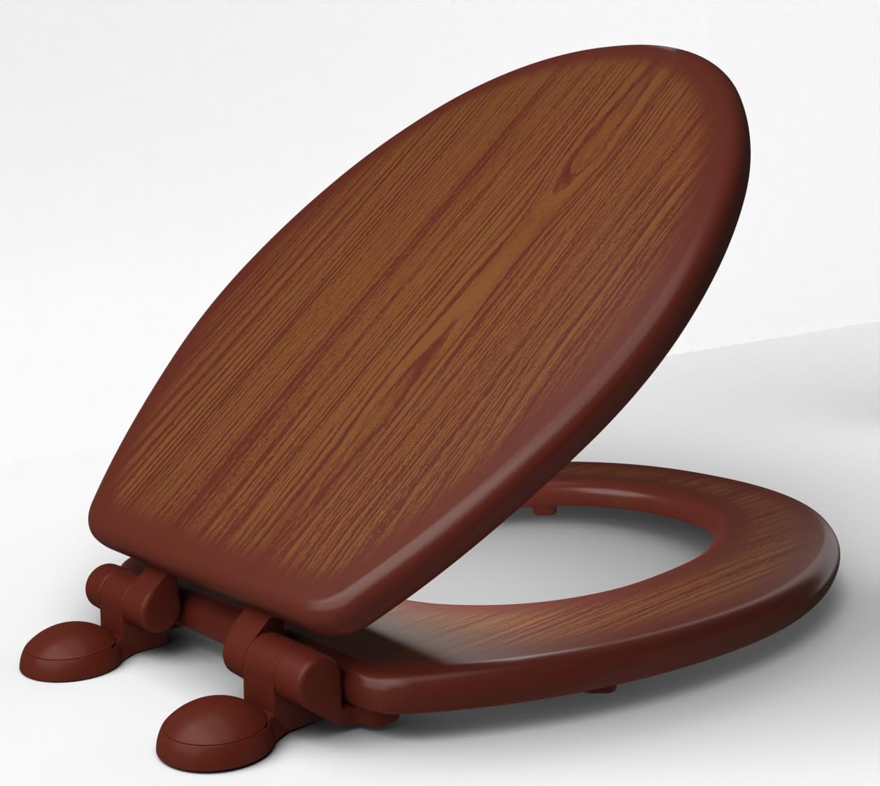 Adshank Toilet Seat Cover - Wooden - Light Oak - Model : AI 1797E PPBn 010, with Non Soft Close Hinges, Suitable for Regular Round EWC Commode/Pot. (Light Oak)-image-47
