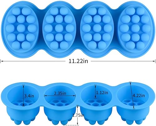 Miniatura 4 de 2 moldes de jabón para barra de masaje de silicona moldes de silicona SJ para hacer jabones moldes de jabón hechos a mano antiadherentes y sin BPA