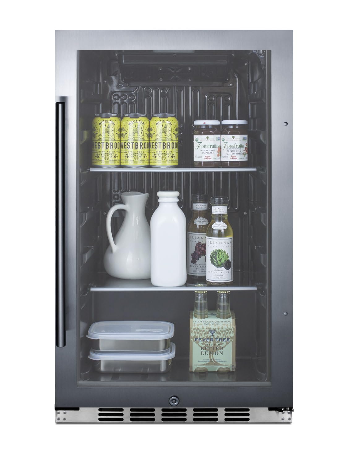 Summit SPR488BOSH34C 19 Inch Wide 3.13 Cu. Ft. Beverage Cooler with Weatherproof Exterior - Stainless Steel