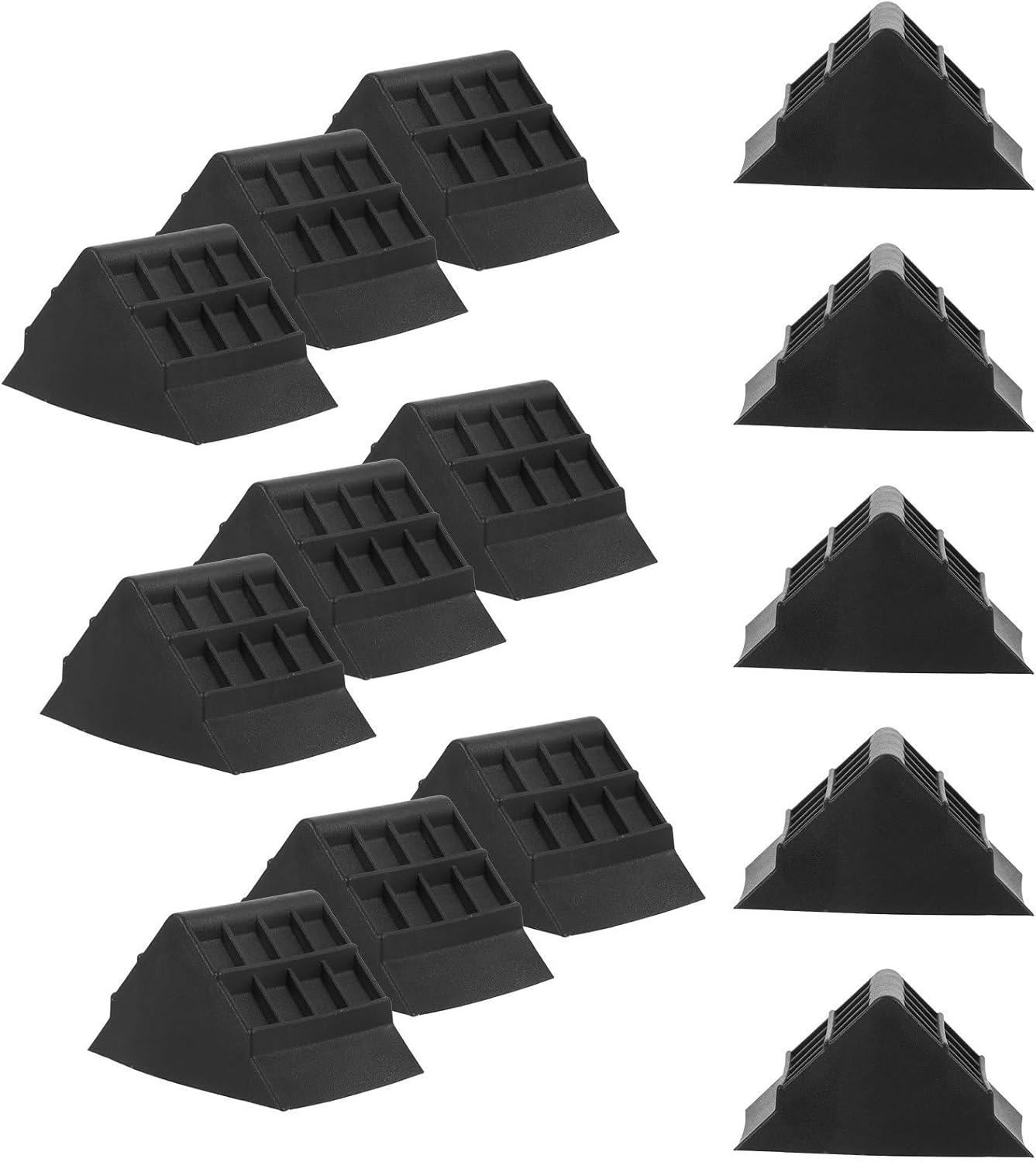 100pcs Black 60x60x45mm Wooden Door Corner Protectors, Thickened Iron Plate Edge Guards for Furniture, Cabinet, Sliding Doors, Furniture Corner Bumpers for Home Safety