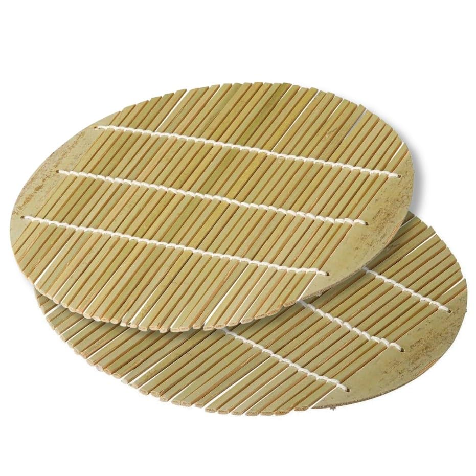 Amazon｜三陶(Santo) 竹製 スダレ スノコ すのこ 麺皿用 直径約19cm 2