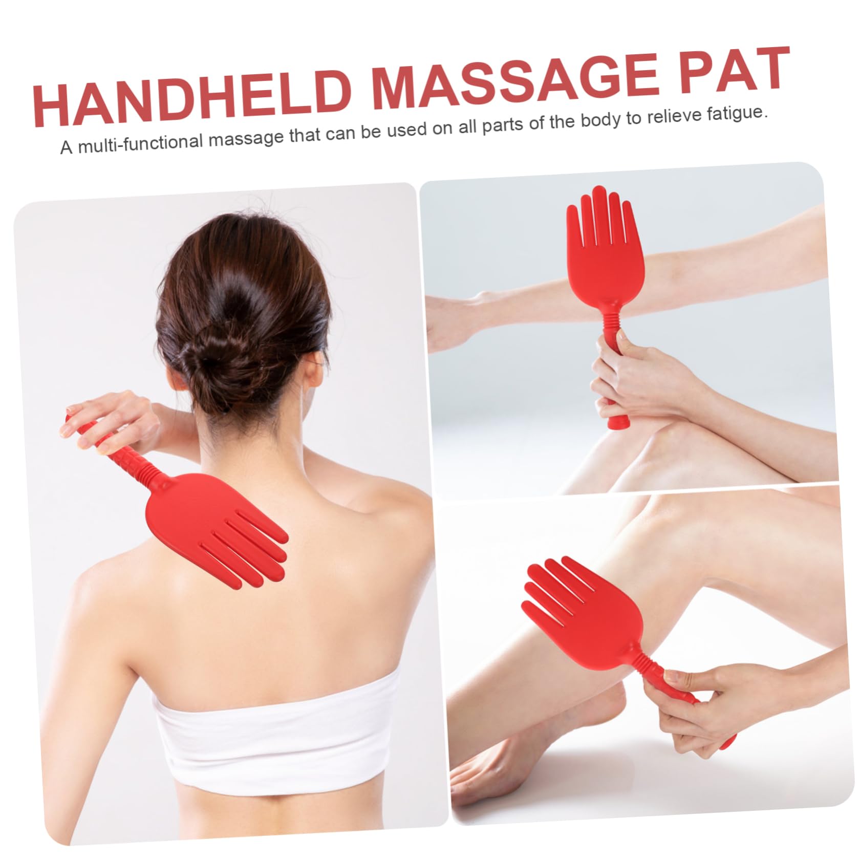 VALICLUD 4 Teiliges Fünf Finger Massagegerät Shot Bob Massagegerät Tragbares Schulter Handmassagegerät Selbstmassagegerät Pat Tool Rückenmassage Pat Massagehammer