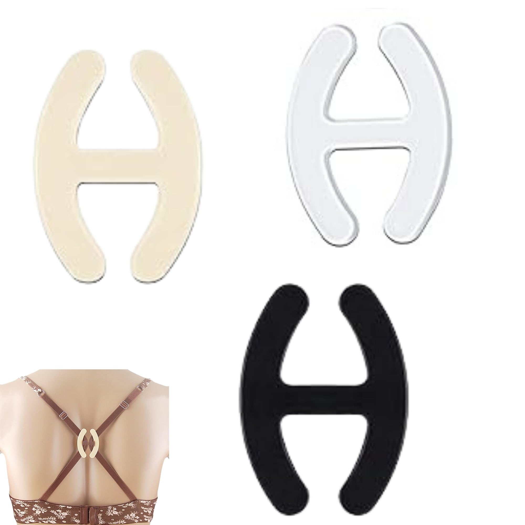 Bra Strap Clips, 3pcs Bra Clips For Back, Anti-slip Bra Straps Holder, Buckles Cleavage Control Clips For Bra - Bra Strap Holders For Slipping - 3 PCS Set