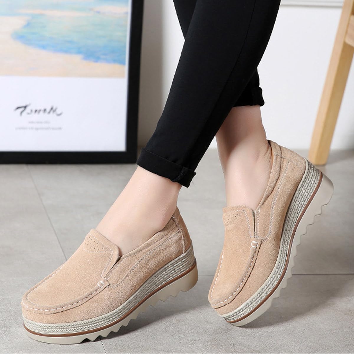 Scarpe da ginnastica da donna con zeppa