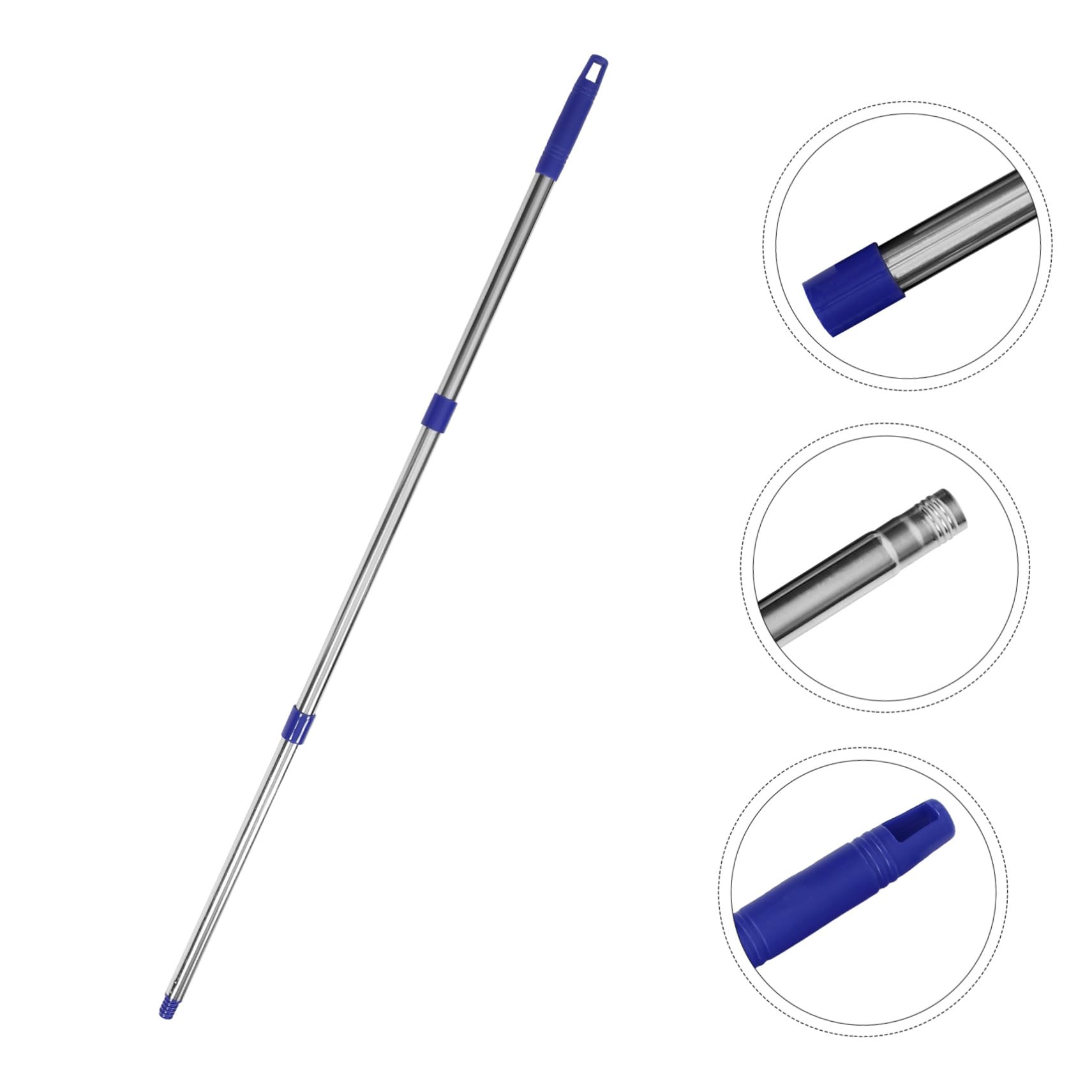 Healeved 5juegos Mop Mango De Secciones Varilla Inoxidable Para Reemplazo De Mop y Accesorio De Limpieza Para Áreas Difíciles De