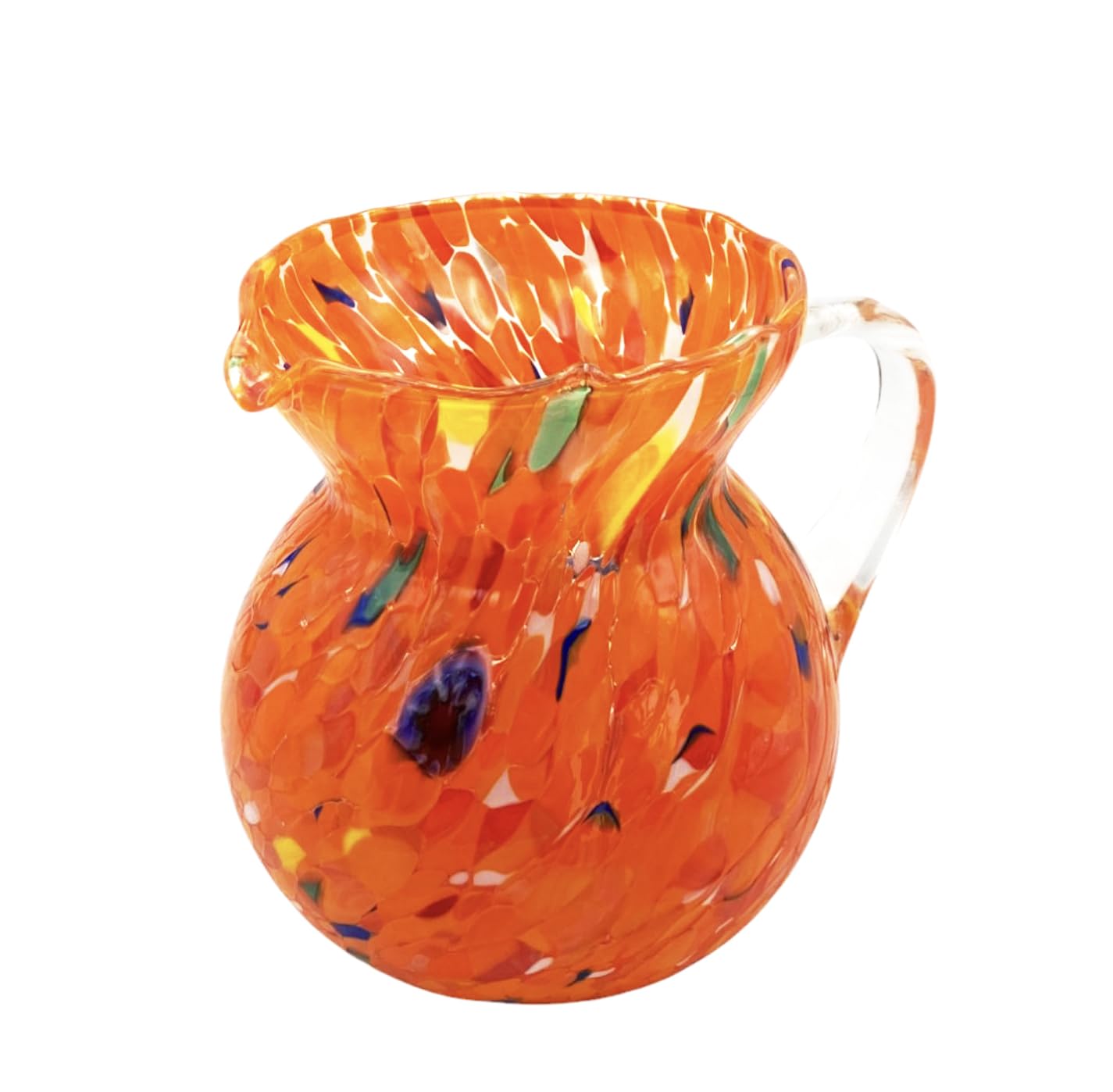 MurArt Brocca in Vetro di Murano 1000 ml Collezione MAREA Alta 15cm Lavorato a Mano