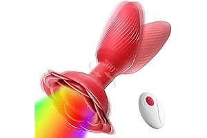 Rose Sex Toys Small Anal Vibrators, Premium Remote Control Anal Plug Sex...