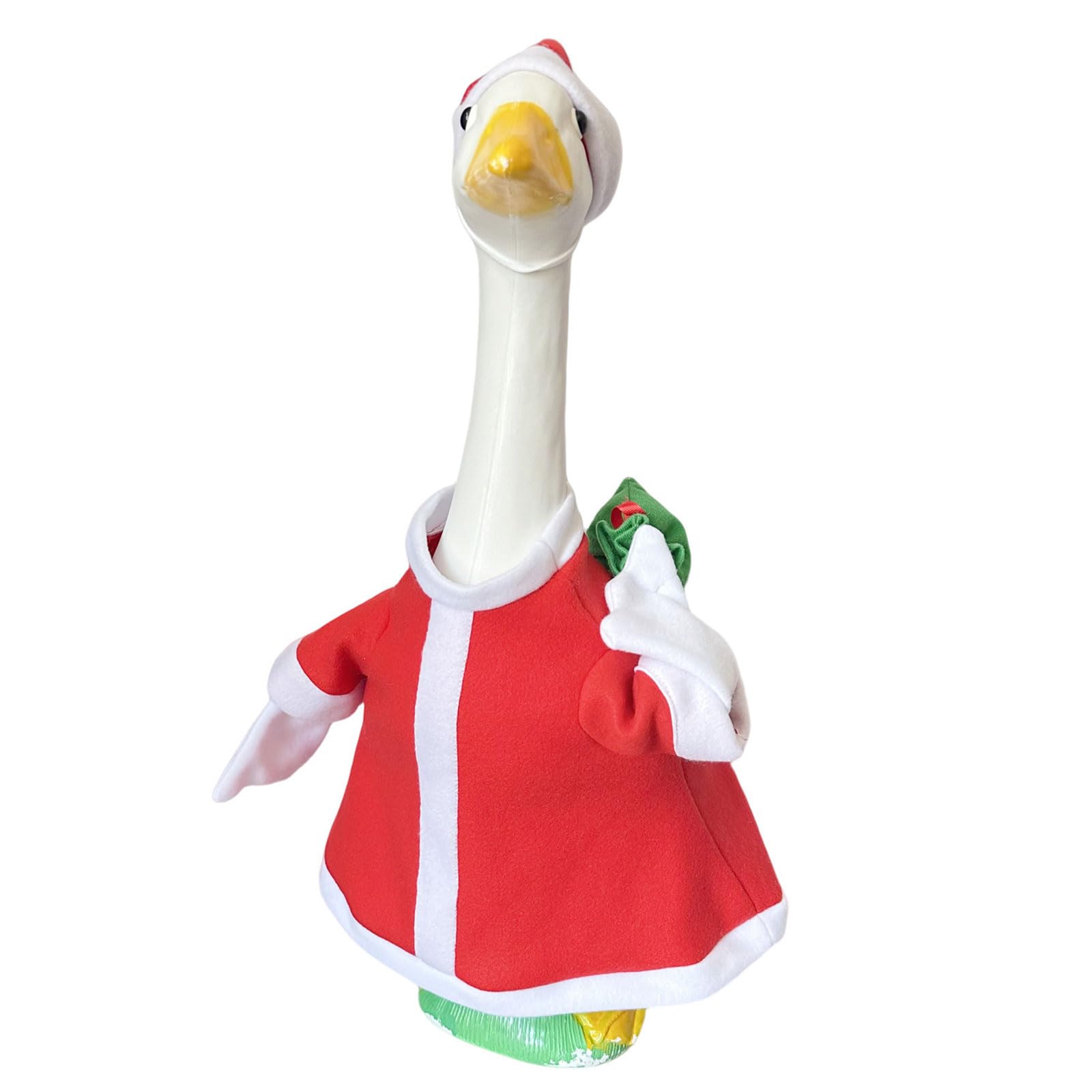 NVOQILIN Fabric Geese Outfit for Christmas Porch Decoration, Holiday Garden & Indoor Party Use Christmas Geese Costume for Porch Decorations