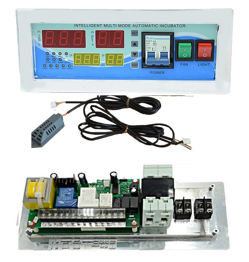 xcluma XM-18E XM18 Automatic Egg Incubator Controller Thermostat Temperature Humidity Incubator Sensor Six Incubation Modes