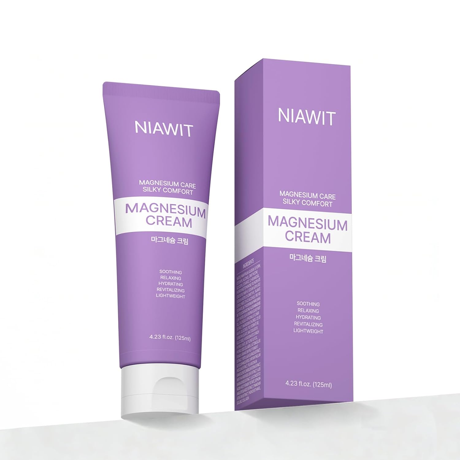 Magnesium Cream – Restful Sweet Sleep + Muscle Relaxation for Legs, Feet & Arms | Hydrating Body Cream with Magnesium & Shea Butter to Smooth Skin, Calm Gentle Formula 125 ml