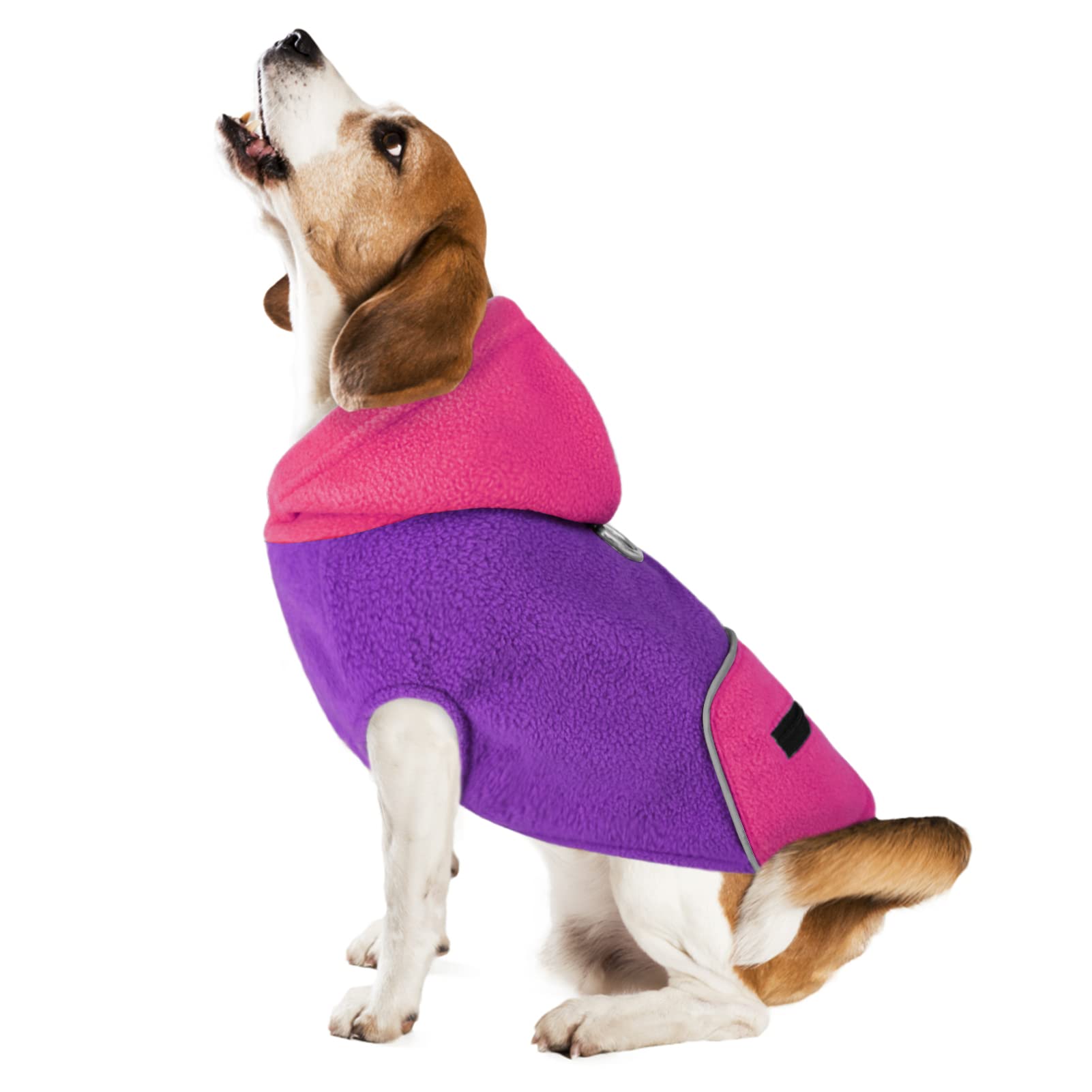 サイズ Dog Winter Coat ASENKU Dog Fleece Jacket Plaid Reversible Dog Vest Waterproof Windproof Cold