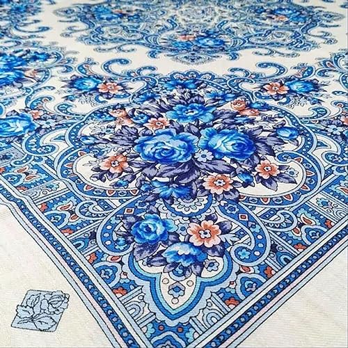 Wool Shawl for Women 28.3x28.3'' (72x72 cm) 100% Wool Scarf for Women, Floral Wrap, Fashion Scarves4