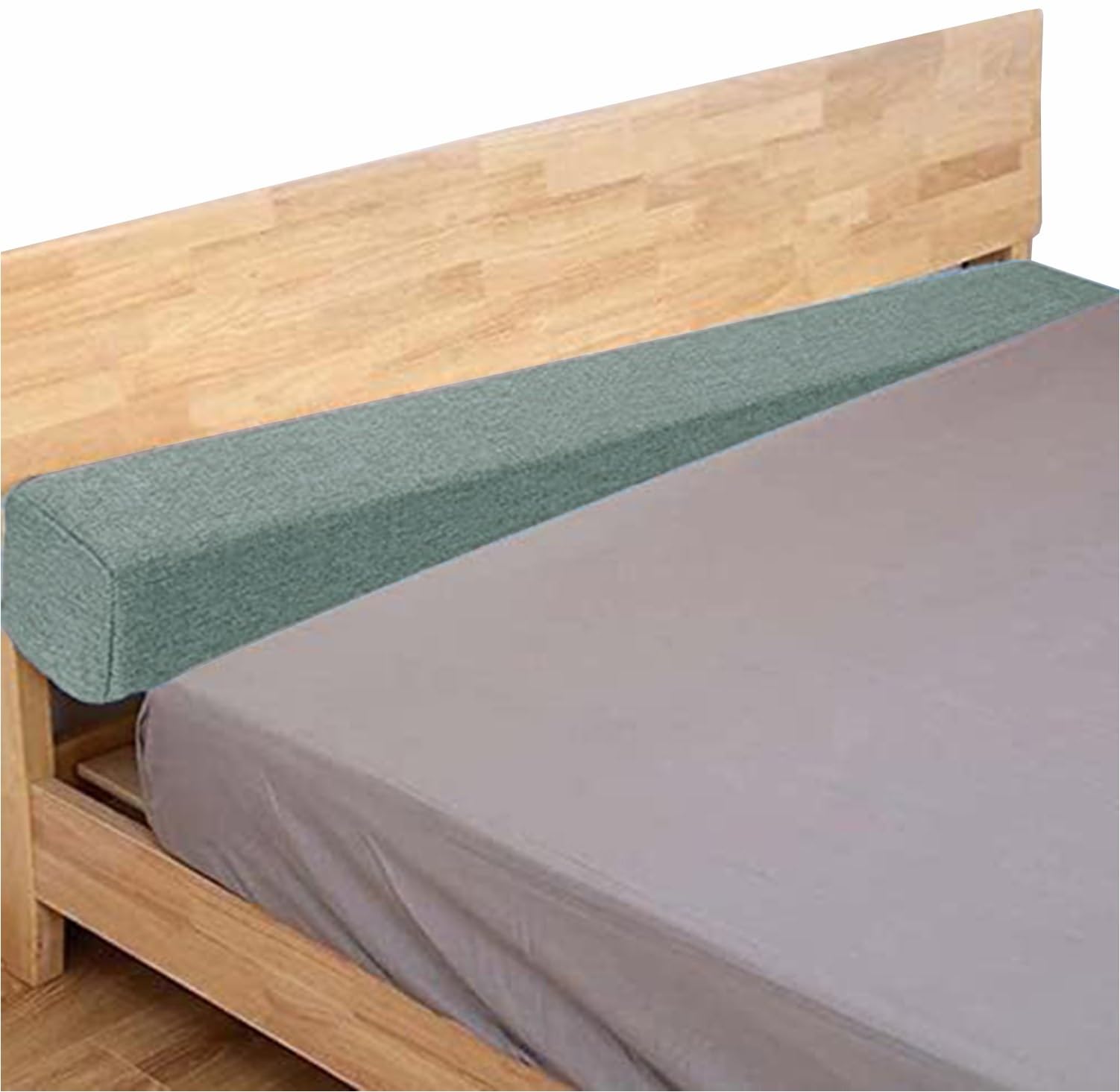 Holomaalahi blocker between bed and wall 200x20x8cm/78x8x3in for Headboard Gap or Wall, Bed Extension for Single, Double & King Beds, Removable Cover