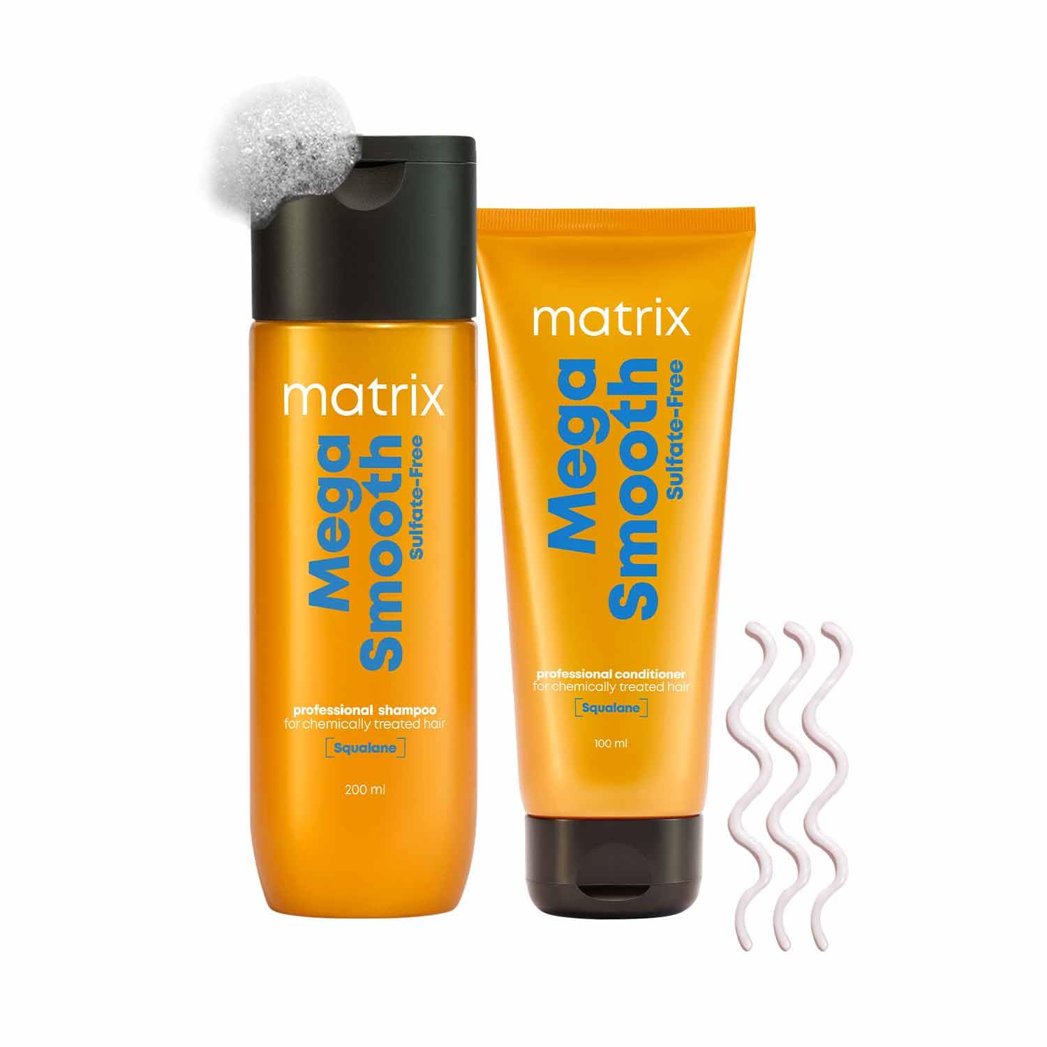 Matrix Mega Smooth Sulfate-free Shampoo and Conditioner 200 ml - Image 1