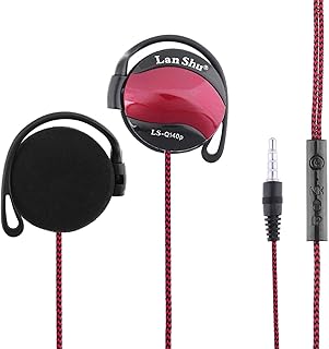 LS-Q140P Fone de ouvido esportivo Fone de ouvido de 3,5 mm Fone de ouvido com controle de linha Fone de ouvido com microfone para telefone Fone de ouvido com gancho de 3,5 mm,Fone de ouvido de controle de linha,Fone de ouvido,com microfone,Fone de ouvido Red