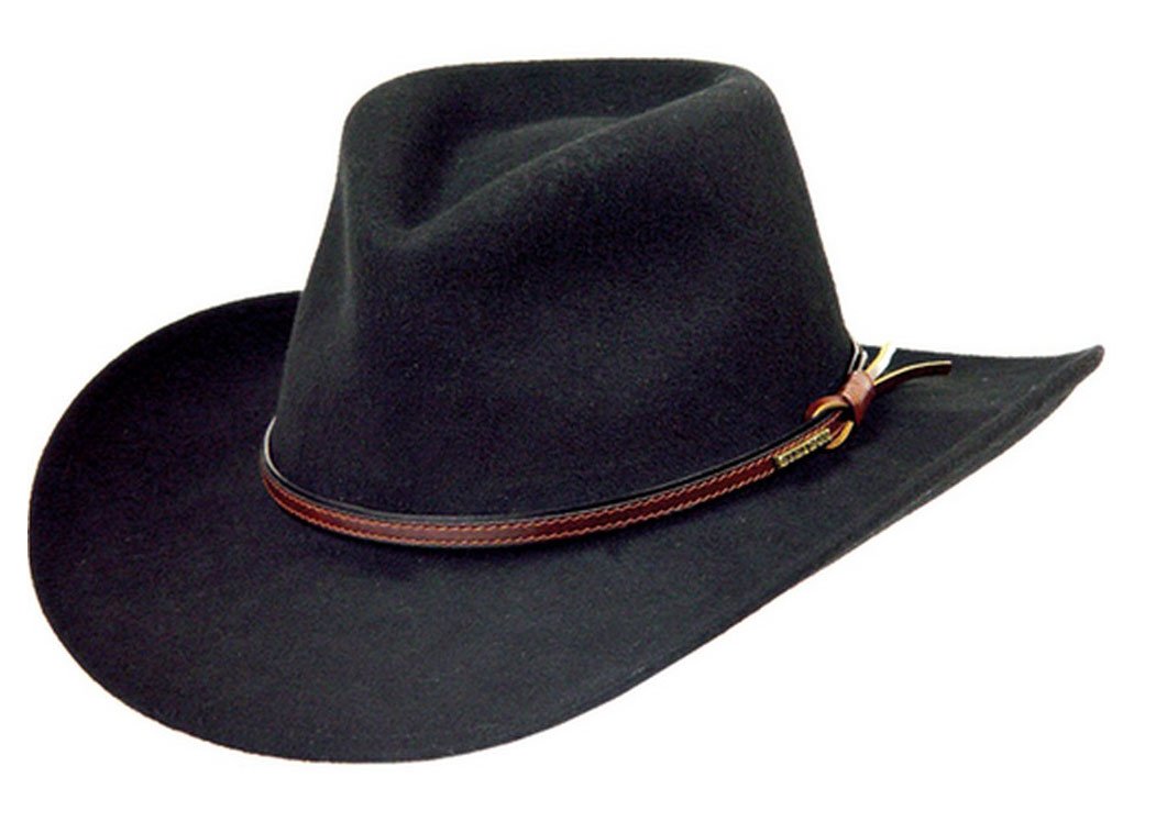 StetsonBozeman Crushable Hat Black