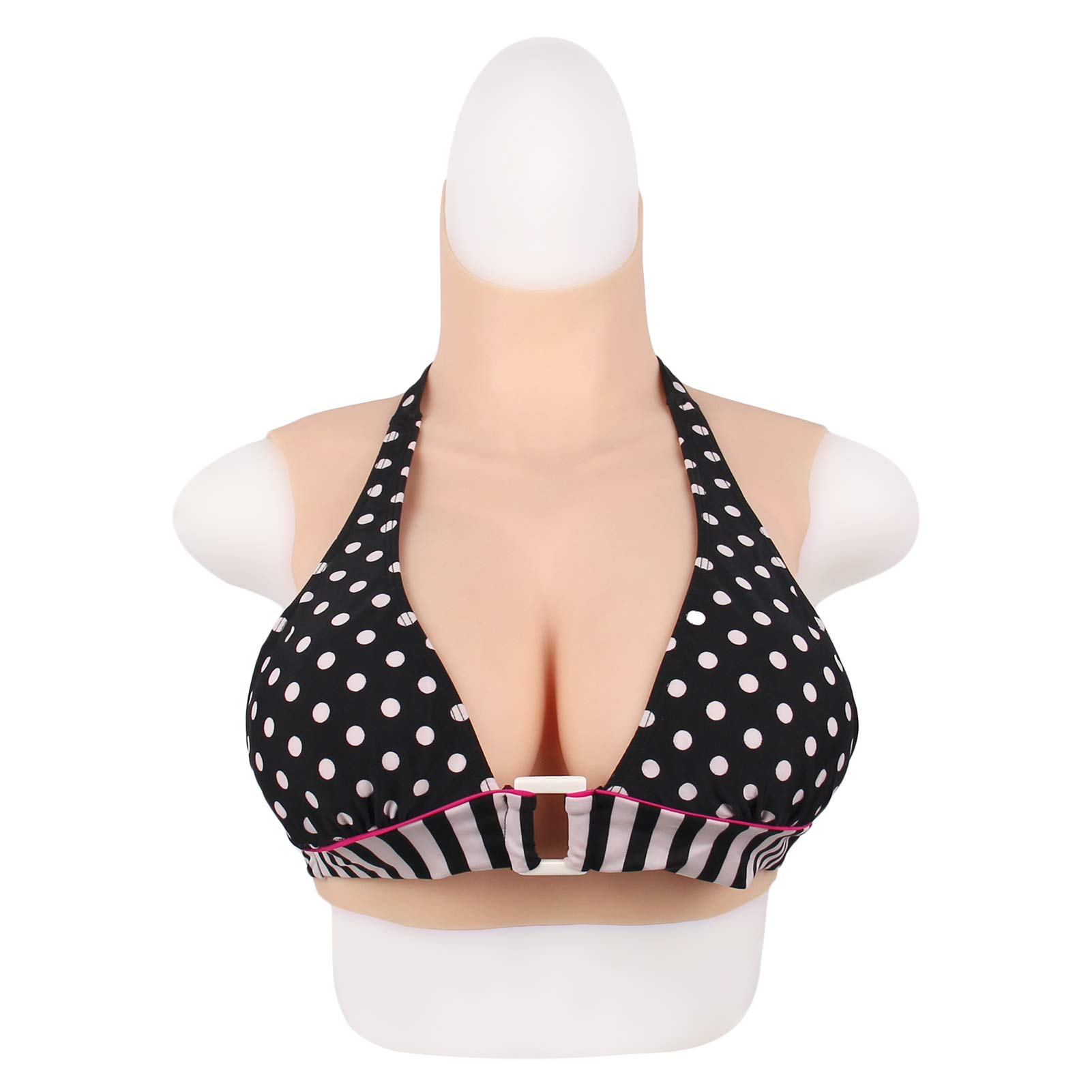 XSWL Realistic Silicone Breastplate With Elastic Cotton/Gel Filler for Crossdressers Transgender Mastectomy Drag Queen Cosplay