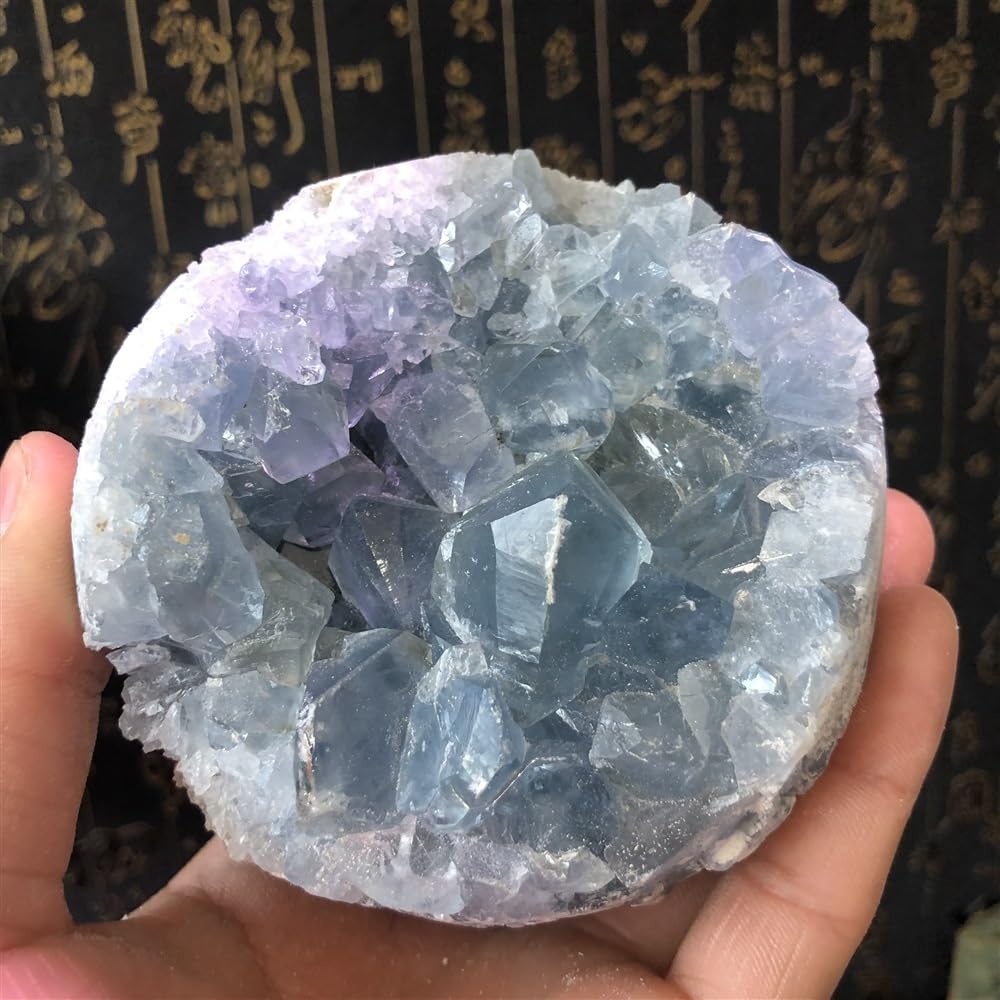 Sky Blue Crystal Cluster Wedding Decoration Aquarium