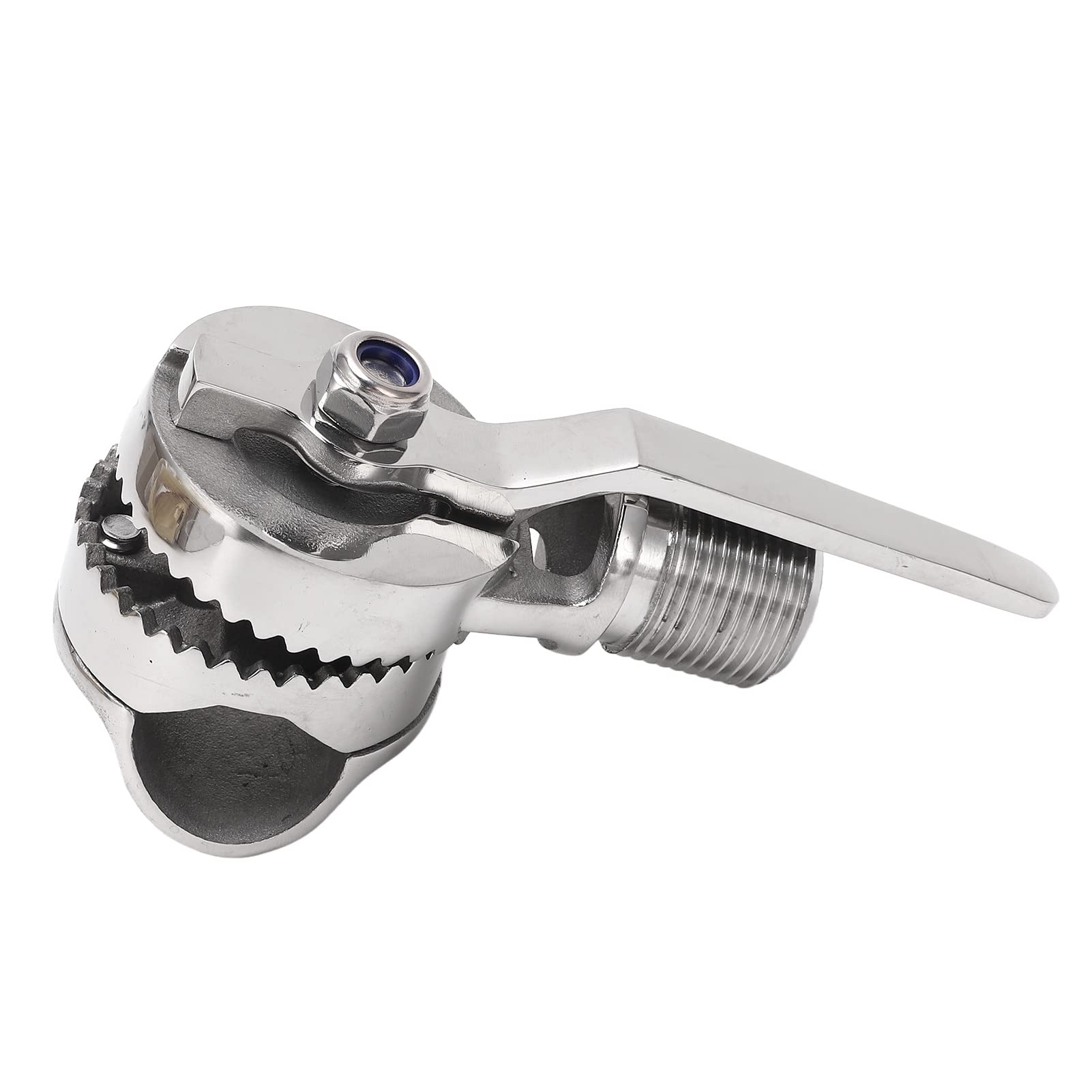 316 Stainless Steel Adjustable Base Mount for Boats with Heav Duty Handle, Ratchet Rail Mount