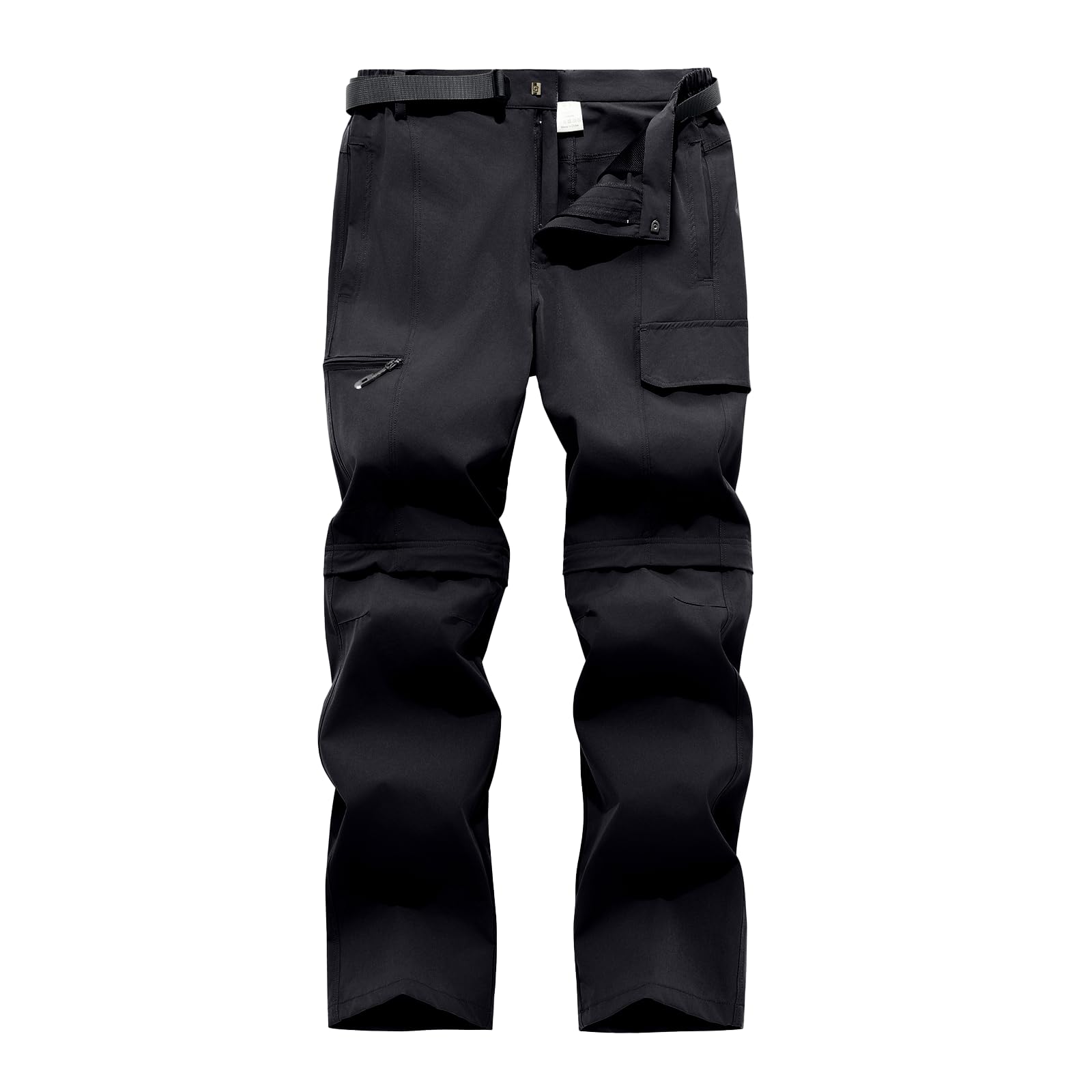 Pantalon d'extérieur pour Hommes, Pantalon de randonnée Amovible, Pantalon de Travail avec Ceinture, Respirant, à séchage Rapide, imperméable, pour Le Printemps et l'été