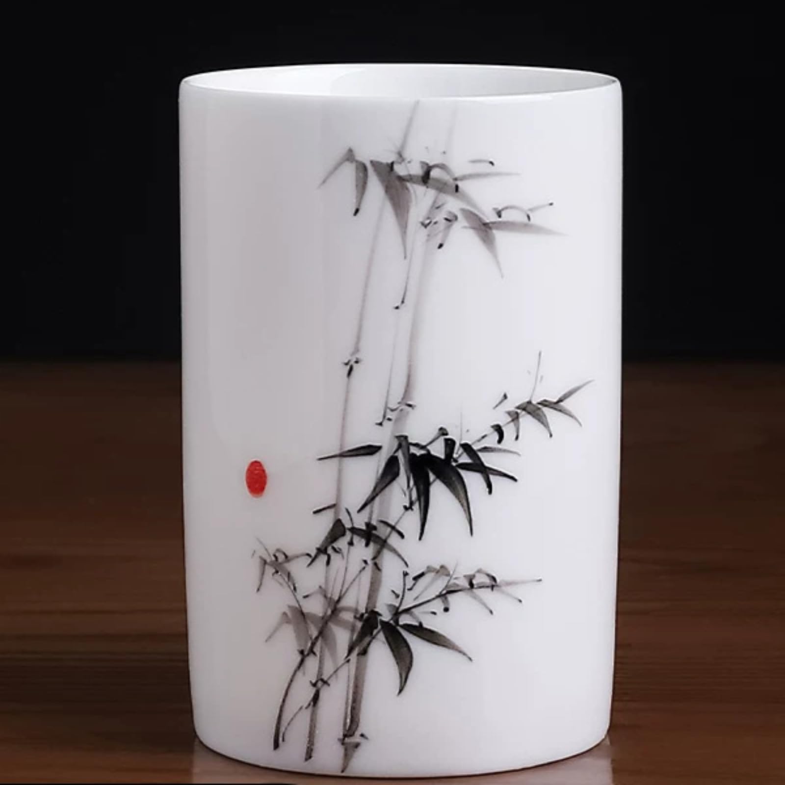 Handgezeichnete Keramik-Unterglasur-Farbe, 12 cm, Stifthalter, Tischdekoration