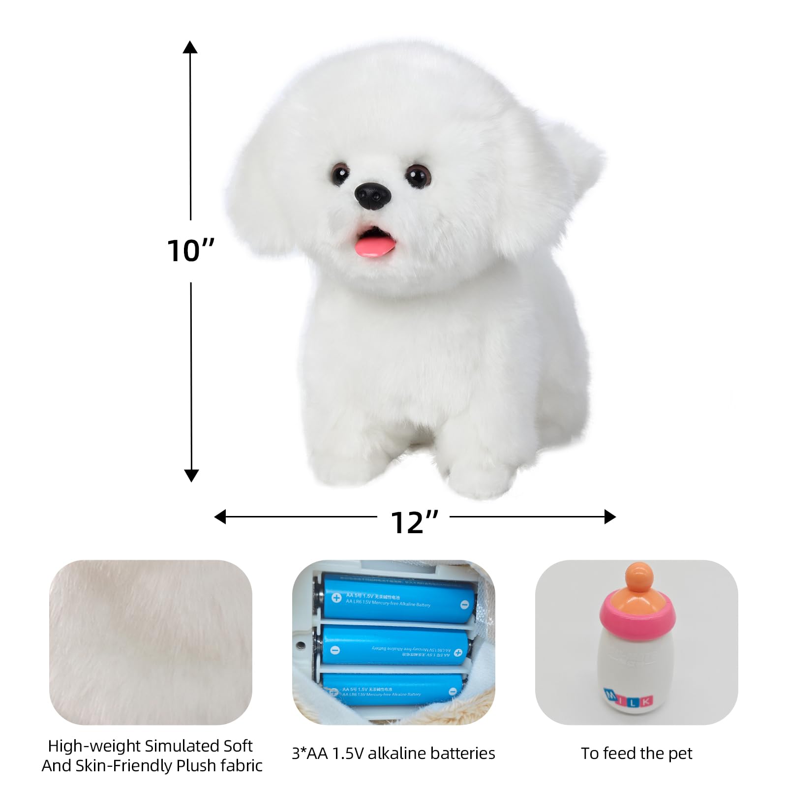 Amazon.co.jp: CU-MATE ぬいぐるみ インタラクティブ マルチーズ