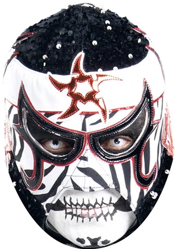 FoxyPrinting Penta Celebrity Face Mask – WWE Wrestling Star Fancy Dress Costume Prop for Sports Party Hen Stag Do Accessory, Ready to Wear