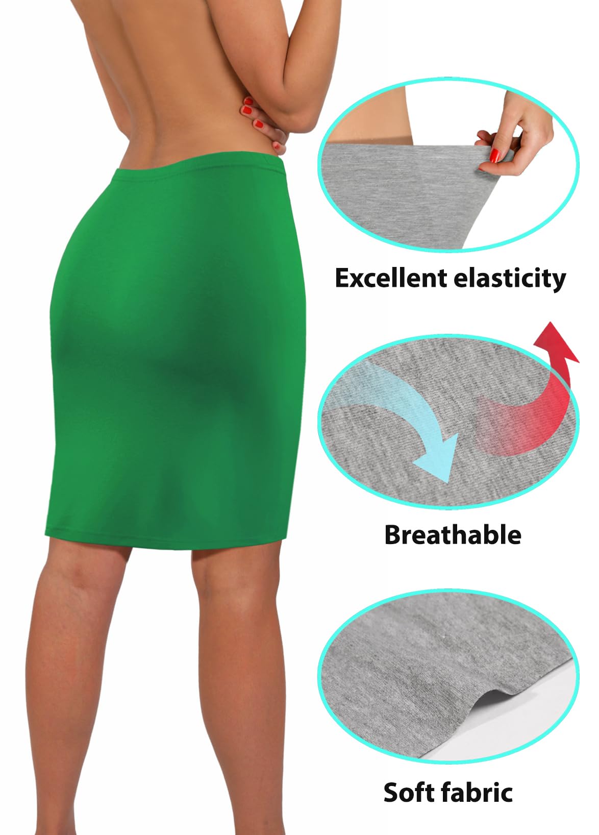 sesto senso Damska wiskoza obcisła bielizna do kolan bodycon