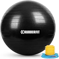 Bola Pilates Ioga 55cm 65cm Ginástica Funcional Yoga Fisioterapia Premium Rubber Fit