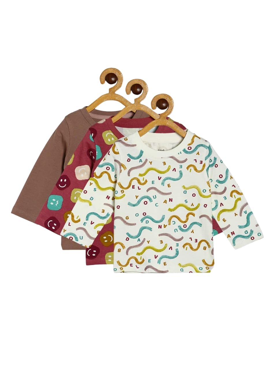 miniklub Boys Typography Printed Round Neck Long Sleeves T-Shirt-picture-36