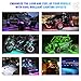 Xprite 8 Pods Rock Lights Wide Angle Bluetooth RGB Rocklights, Multicolor Neon Lighting Footwell Underglow Kits w/Wireless Remote, Compatible Jeep UTV ATV SUV RZR Off-Road Trucks Cars Boats