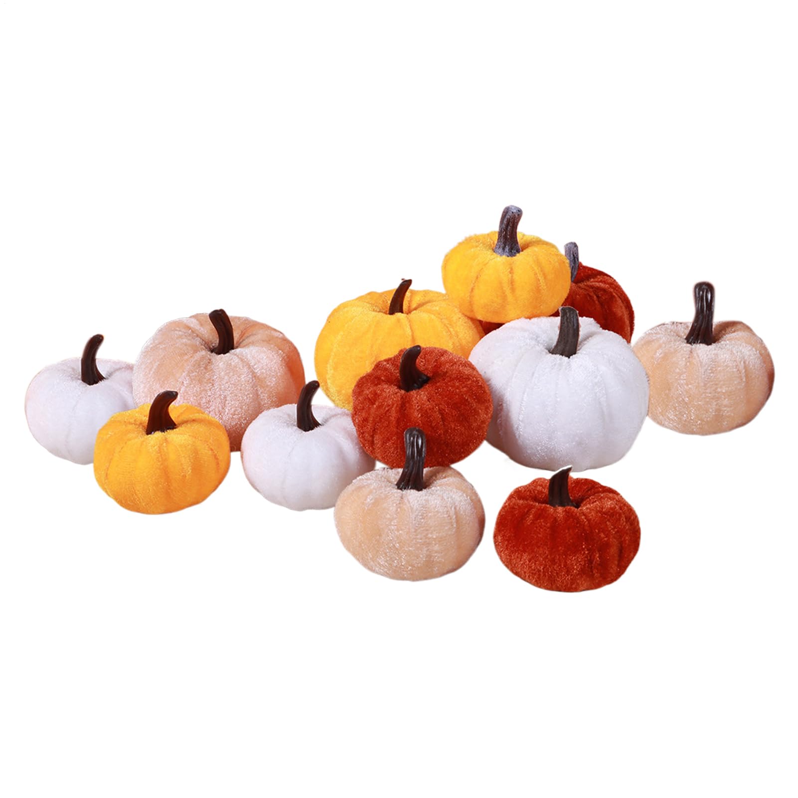 Set Di 10 Zucche Artificiali Per Decorazioni Autunnali E Halloween: Zucca In Schiuma, 4 Grandi E 6 Piccole, Per Centrotavola E Addobbi