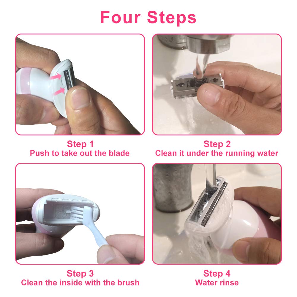 Maquinilla de afeitar y bikini recargable 3 en 1, afeitadora eléctrica para mujer, depiladora, recortadora de pelo corporal, inalámbrica, impermeable