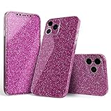 Design Skinz Full Body Skin Decal Wrap Kit Compatible with iPhone 6/6S (Screen Trim & Back Skin) - Sparkling Pink Ultra Metallic Glitter