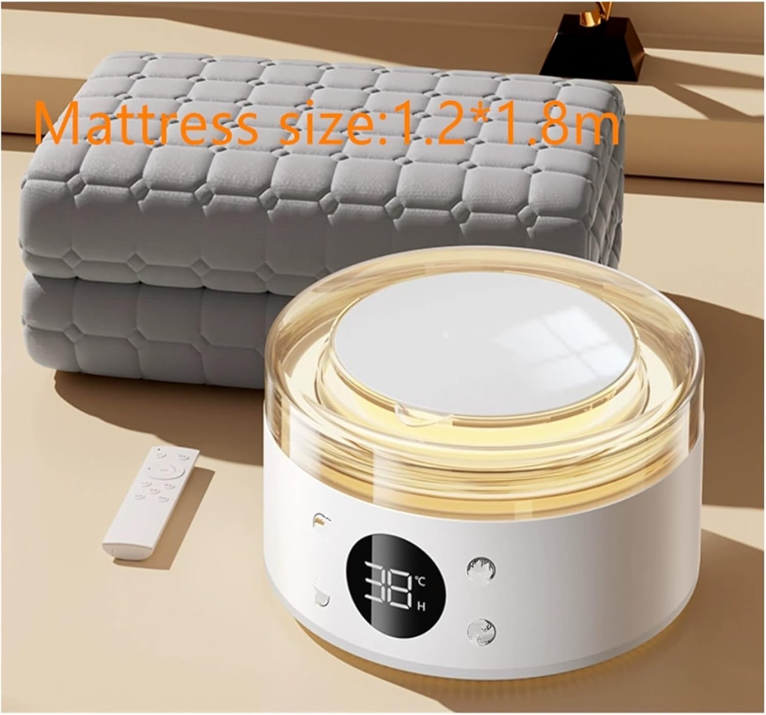 Electric restful Heated Mattress pad - Fast Heating Mattress Warmer with Soft Microfiber Blanket, Upgrade(Model-【1.2.*1.8M】)