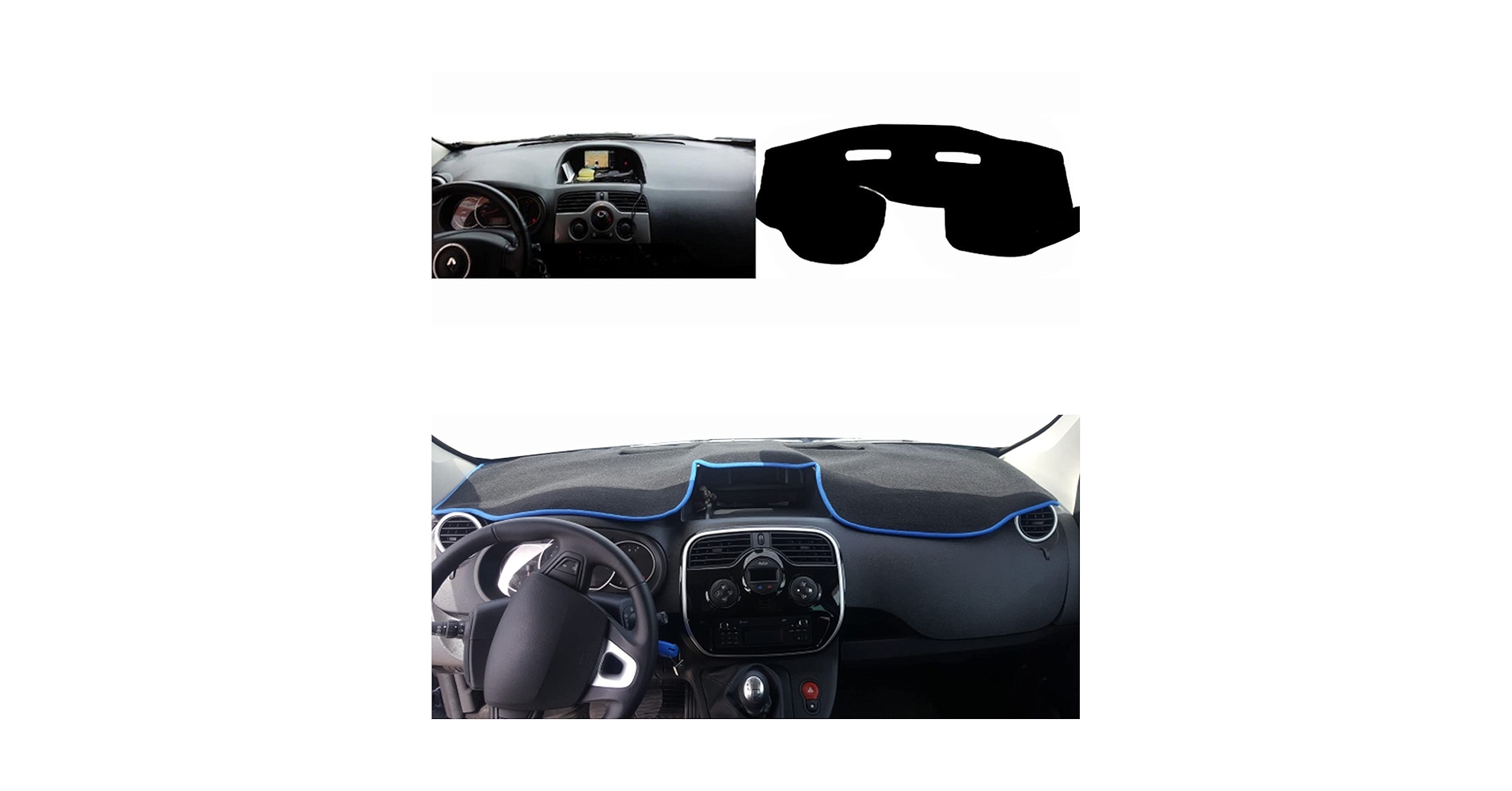 ⭐️マーク⭐️ デカングー　ダッシュボードマット　ブラック Amazon.co.jp: XHULIWQ 車のダッシュボードカバーマット、ルノー