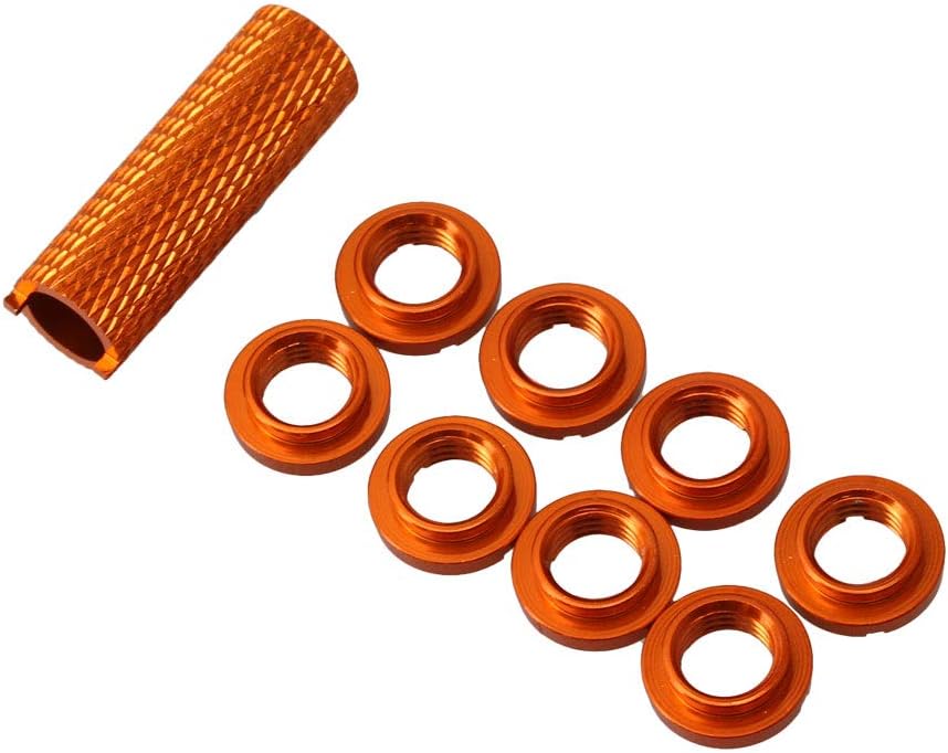 Mxfans 8pcs Switch Nuts Orange RC Transmitter Remote Switch Nuts